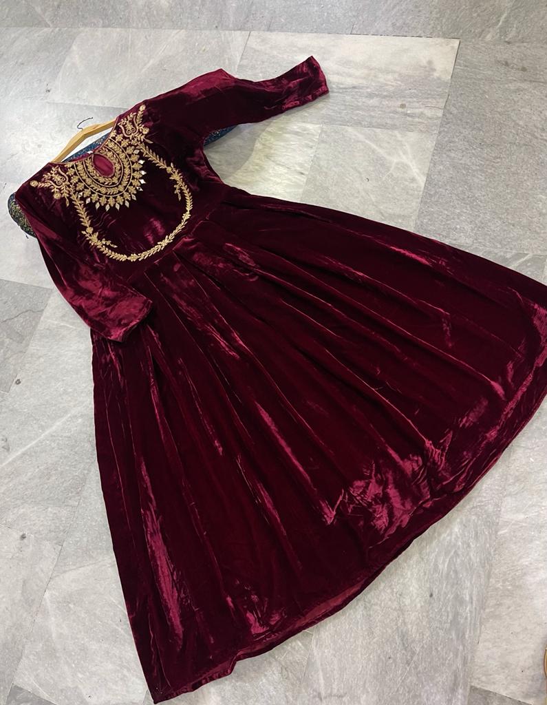 Velvet Gown - Buy Velvet Gown Online Starting at Just ₹287 | Meesho-hkpdtq2012.edu.vn